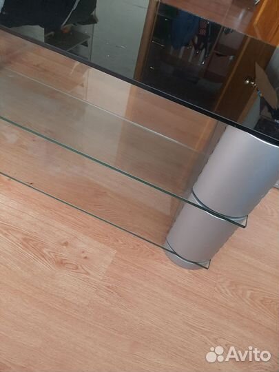 Стеклянная тумба стол под тв