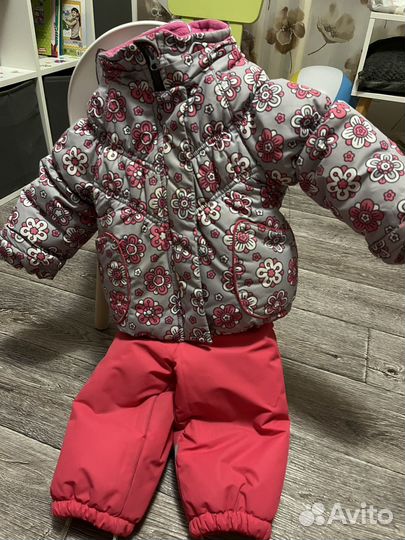 Зимний костюм для девочки 80