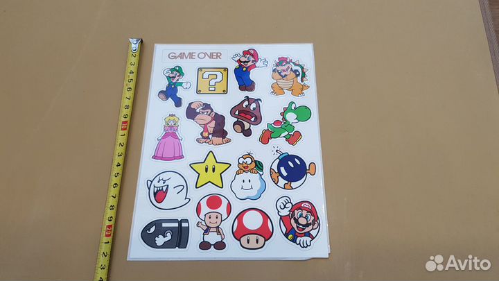 Наклейки Nintendo Mario
