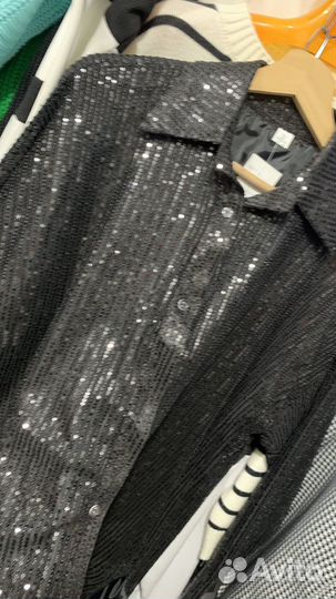 Рубашка в пайетках