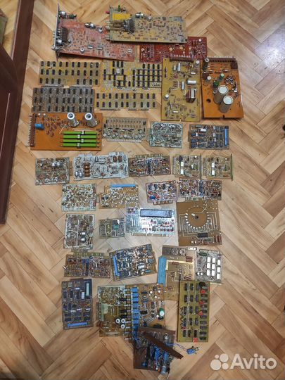 Платы с радиодеталями. СССР. 35 штук