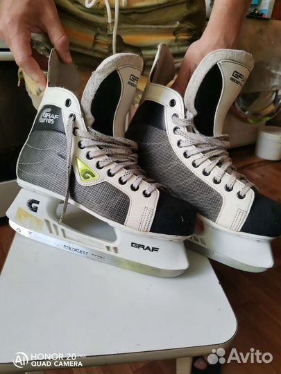 Коньки хоккейные, 45 размер