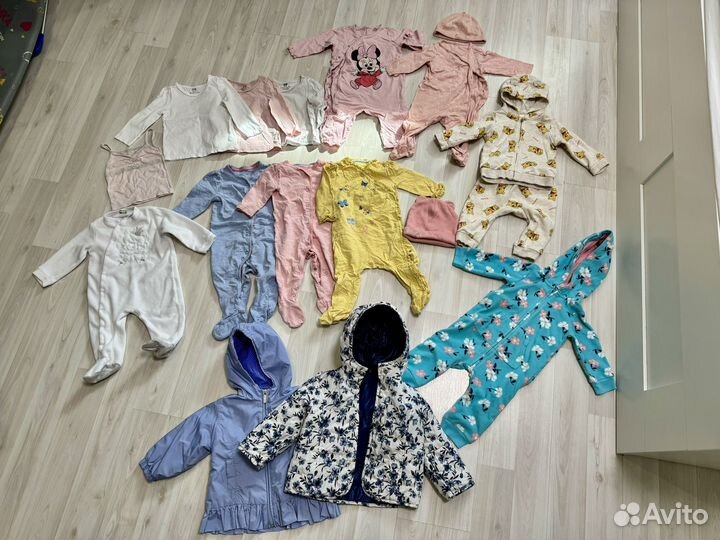 Брендовые вещи на девочку пакетом 74 размер