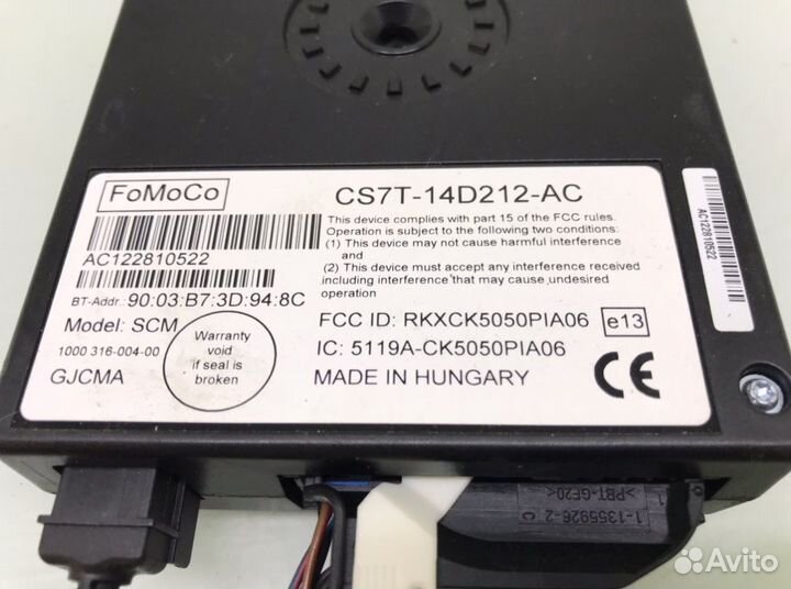 Блок Bluetooth Ford Focus 3 1.6 I 2012