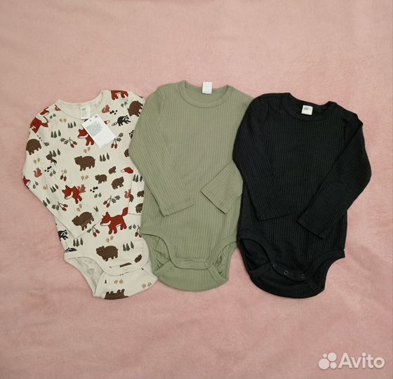 Боди H&M 92 новые / Набор боди H&M 92 новый