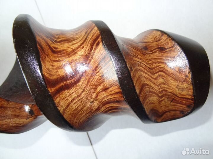 Напольная Витая деревянная ваза, высота 36 см