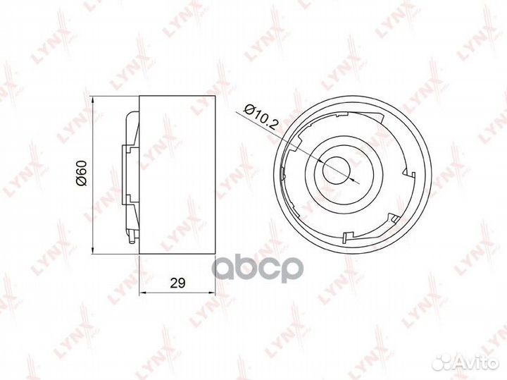 Ролик ремня грм LADA kalina/granta 1.4/1.6 PB-1