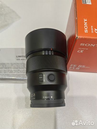 Объектив Sony Fe 85mm f 1.8