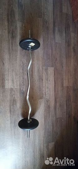 Штанга с блинами