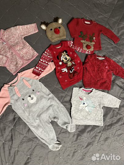 Пакет одежды на девочку 68 74
