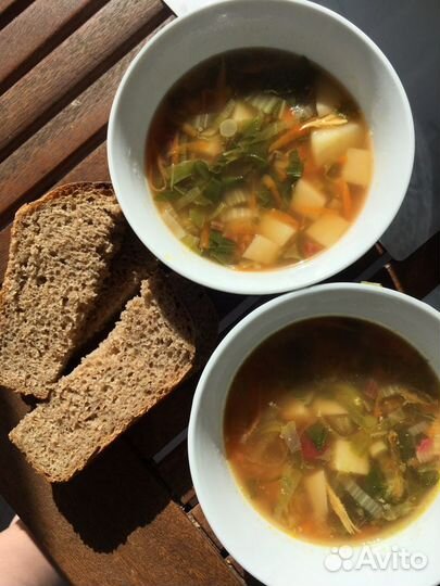 Домашний хлеб на закваске, безглютеновые блюда