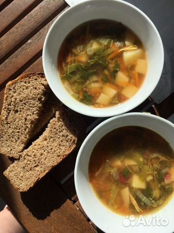 Домашний хлеб на закваске, безглютеновые блюда