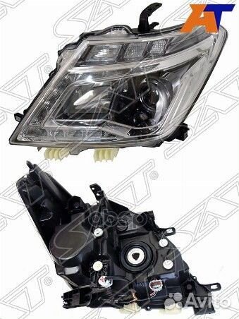 Фара nissan patrol 13-17 LH LED черная ST-215-1