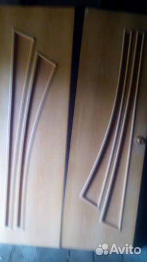 Двери межкомнатные 2 по 60см, одна 90 см б/у