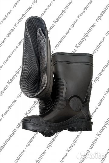 Резиновые сапоги с чулком