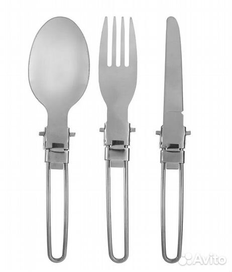 Набор складных приборов: нож, вилка, ложка