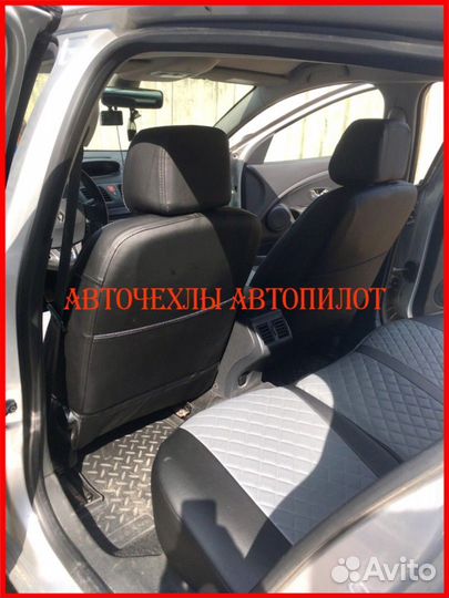 Чехлы Автопилот Renault Megane 3 из экокожи Ромб