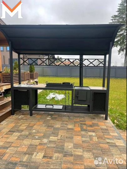 Мангал с крышей