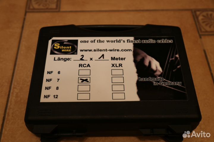 Silent wire NF7 RCA 1,0 М