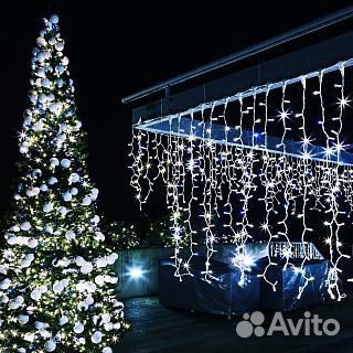 Гирлянда уличная бахрома