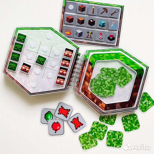 Книжка на липучках майнкрафт