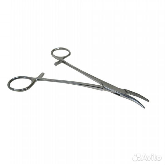 Зажим кровоостанавливающий Москито изогнутый по ре