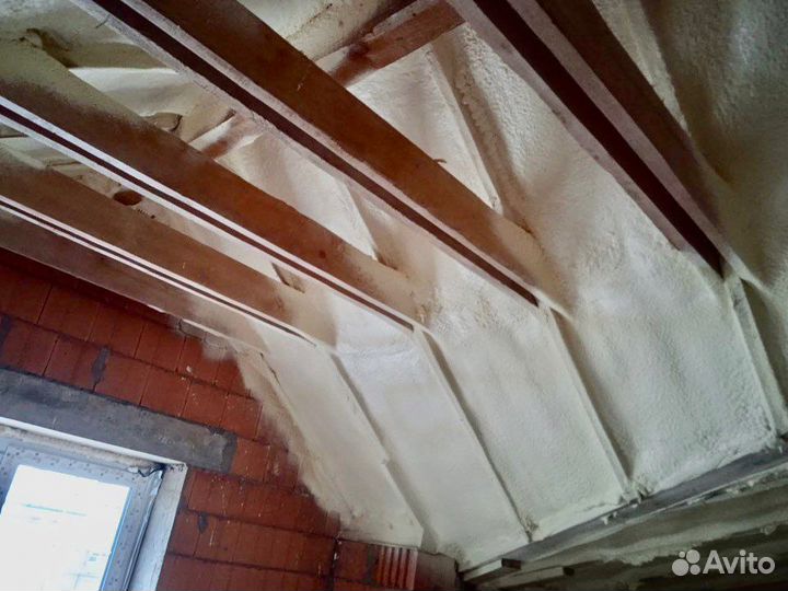 Теплоизоляция мансарды пенополиуританом