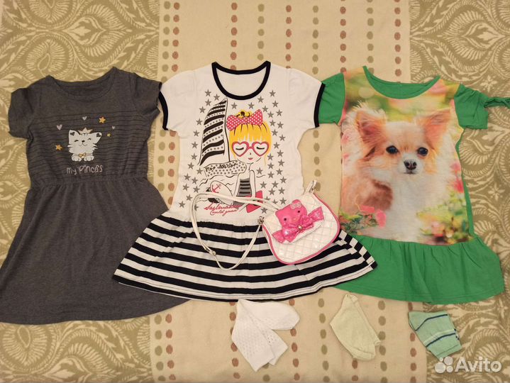 Вещи пакетом для девочки, р 116-122