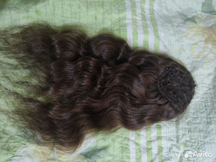 Шиньон из натуральных волос