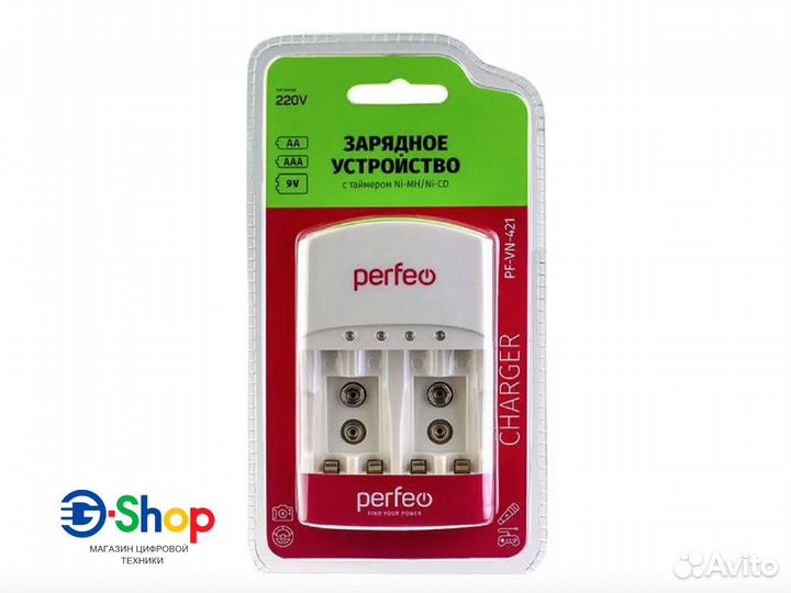 Зарядное устройство Perfeo PF-VN-421 для 4x акб