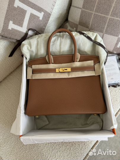 Сумка Hermes Birkin 30 cm gold togo