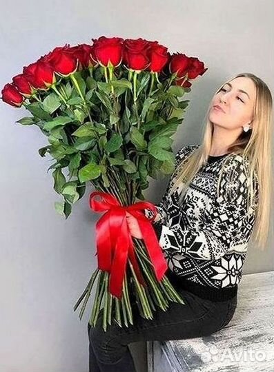 Высокие розы 150 160 170 180 190см доставка Москва