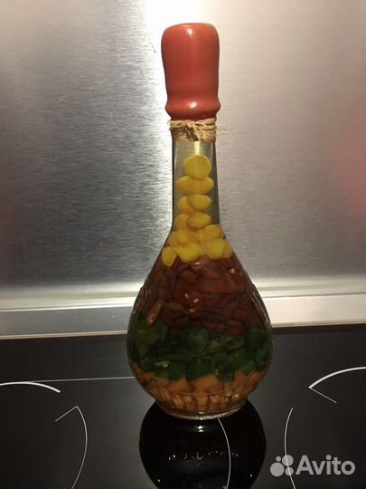 Декоративная бутыль с наполнением