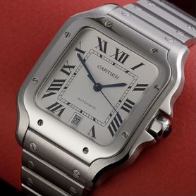 Часы Cartier Santos Large White Dial