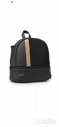 Детские коляски 2 в 1 Bexa Air Чёрная кожа+золото