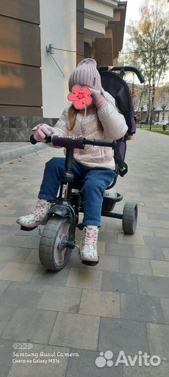 Детский велосипед с ручкой