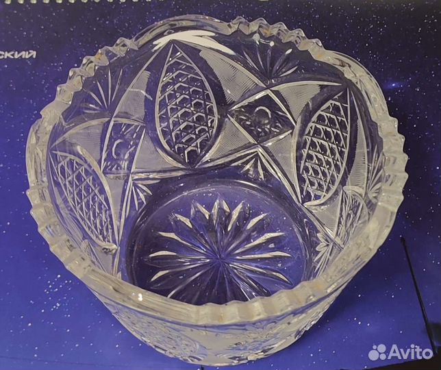 Хрусталь вазы цена за две, высота 10 см, диам.15