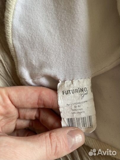 Полушерстяной шлем для девочки