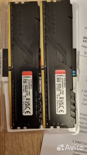 Kingston Fury Beast DDR4 32GB (2x16G) 3600MHz