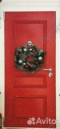 Красная парадная дверь с терморазрывом ED-391