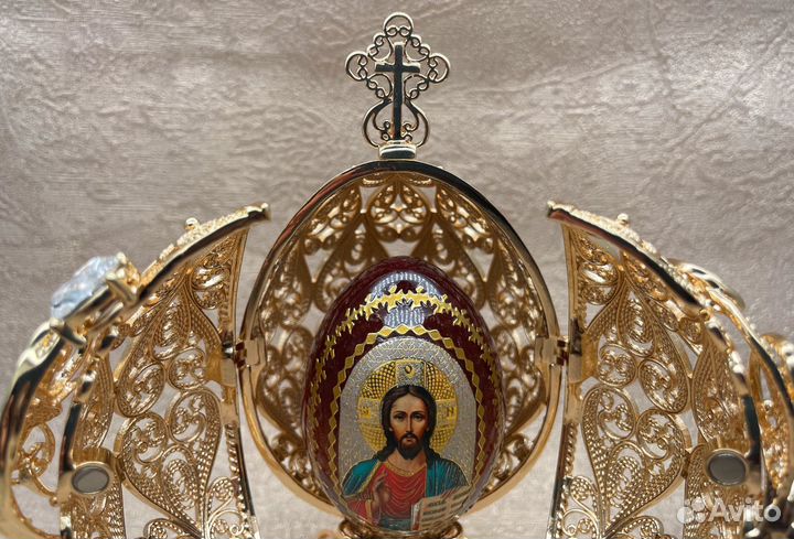 Яйцо Фаберже Пасхальное с Иисусом Христом