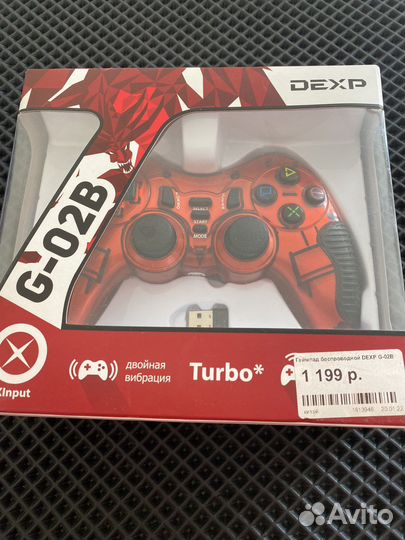 Геймпад (джойстик) беспроводной dexp G-02B 2шт
