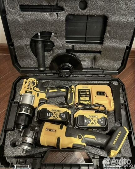 Набор Dewalt 2в1 Ушм болгарка + Шуруповерт ударный