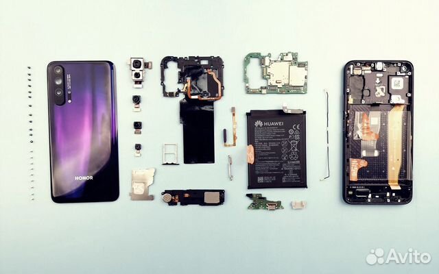 Экран с тачскрином Huawei Honor 20 с работой