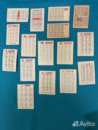 Календарики марки
