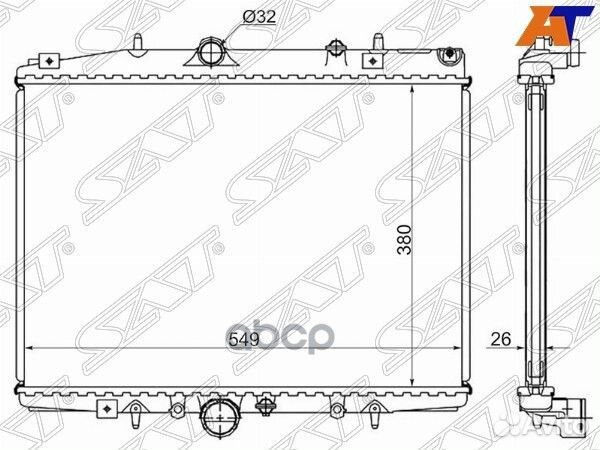 Радиатор Citroen C5 01-08 / Peugeot 406 95-05