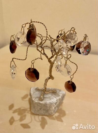 Бонсай из чешского стекла