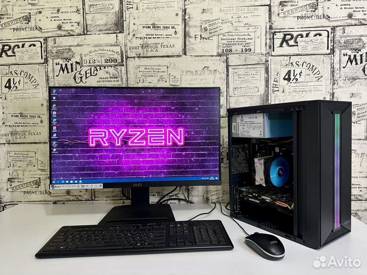 Продам пк Ryzen 3 Pro/DDR4 8Gb/GTX960/SSD240