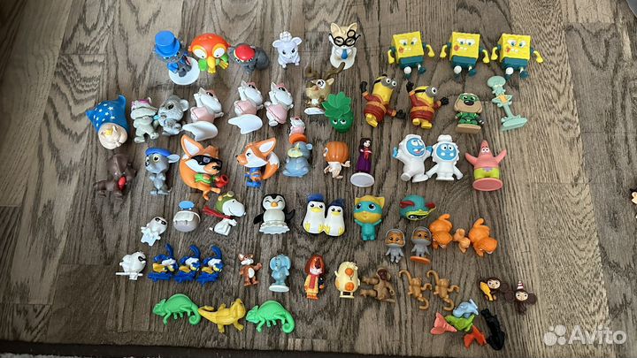 Игрушки из Sweet Box+игрушки с киндеров в подарок