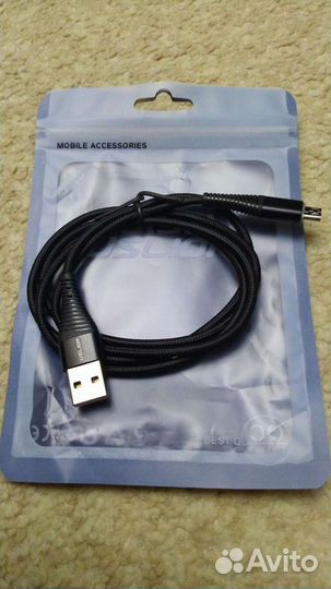 Кабель зарядный Micro USB ток 3А QC 3.0 (новый)